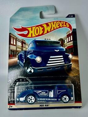 Hot Wheels Mig Rig Blue Vintage American Muscle 7/10 2016 Walmart Exclusive NEW